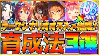 【育成解説】quotラークシナリオquot育成法3選‼必ず役に立つサポカ編成まとめ！育成参考例と立ち回りも簡単に紹介！根性育成スタミナ育成賢さ2枚初心者～上級者までUD【ウマ娘25周年記念】 [upl. by Denn]