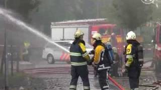 Groot alarm voor woningbrand in t Zandt [upl. by Eiramanig]