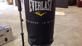 Everlast Powercore Freestanding Heavy Bag Review amp Setup [upl. by Wilfreda692]