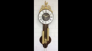 RESTORED Vintage SBS Feintechnik Pendulum Rooster Wall Clock  Item 1252  Adelaide Clocks [upl. by Bathsheeb]