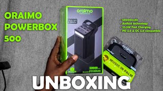 Unboxing a 50000mAh Powerbank by Oraimo [upl. by Furie]