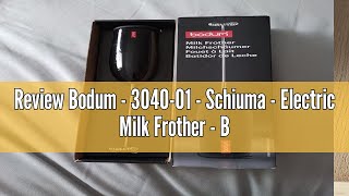 Review Bodum  304001  Schiuma  Electric Milk Frother  Black [upl. by Relyhs32]