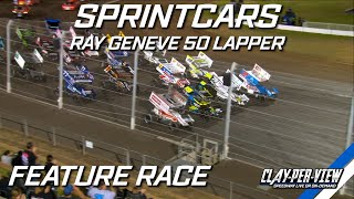 Sprintcars  Ray Geneve 50 Lapper  Perth Motorplex  11th Mar 2023  ClayPerView Highlights [upl. by Tabbitha]