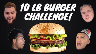 10 LB BURGER CHALLENGE W THE BROS  Allen Ferrell [upl. by Allyce]