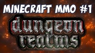 Minecraft MMO  Dungeon Realms quotTutorial Island amp Player Housingquot [upl. by Snowman]