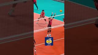 Depensa ni Carandang cherytiggocrossovers allaboutvolleyball youtubeshorts volleyball blocker [upl. by Aronel811]