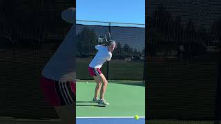 Onehanded tennis backhand Finish with tip to the sky [upl. by Zita389]