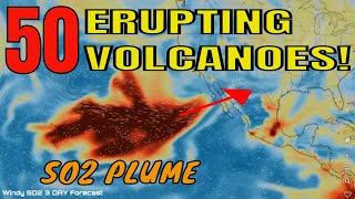 Volcanoes POPPING OFF  NOW 50 ERUPTING  Mauna Loa Eruption SPEWS HUGE SO2 PLUME [upl. by Maroj]