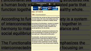 What is Functionalism in Sociology [upl. by Mead467]