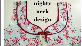 neck design for kurti ampnighty cutting stitching [upl. by Duester]