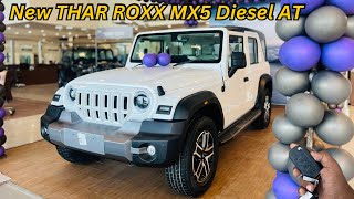 2024 Mahindra THAR ROXX MX5 Diesel AT ❤️ Most Value For Money Variant ✅ Thar Roxx Full Review [upl. by Colb959]