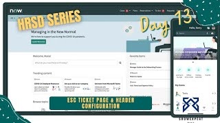 HRSD 13  ESC Ticket Page amp Header Configuration [upl. by Valenta]