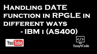 How to handle �te function in RPGLE [upl. by Eellehs]