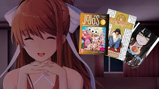 Asking Monika if she reads manga  Monika After Story A DDLC Mod justmonika [upl. by Coleen]