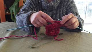 Tourner le travail en tricot [upl. by Sopher]