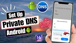 How To Set Private DNS On Android  Set Private DNS For Stop Ads 2024 [upl. by Idurt204]