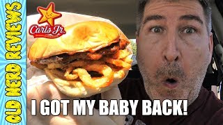 Carls Jr Baby Back Rib Burger REVIEW 🐷🍔 [upl. by Filbert]