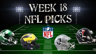 NFL Week 18 Picks ATS 5 Money Picks to Bet [upl. by Nageet]