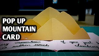 Pop Up Mountain Card tutorial scrapbooking popup somiclive [upl. by Weasner623]