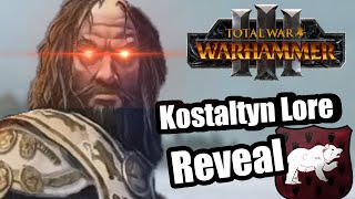 Kostaltyn Lore Reveal Kislev Legendary Lord [upl. by Nwatna]