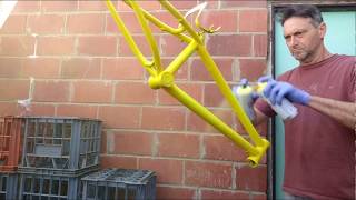 How to  Paint a bmx bike [upl. by Onairot]