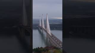 The Queensferry Crossing fife edinburgh scotland forthbridges drone [upl. by Sacrod]