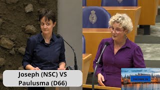 Joseph NSC zet Paulusma D66 voor schut quotMoet ik hier op antwoordenquot [upl. by Ainehs]