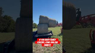 hauling ￼ hay preparing for the winter enjoy father son time homesteadinglife family farmwork￼ [upl. by Ahsilra]