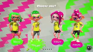 Splatoon 2 Character Creation  how to change your avatar  Octoling amp Inkling  Boys amp Girls [upl. by Adnoral]