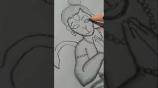 Hanuman drawing 🙏 viralshorts sketch trendingshorts hanuman newsong drawing [upl. by Jedidiah301]