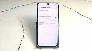 how to turn on automatic software update in Samsung Galaxy A35 5G [upl. by Larimor]