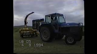 Silage Harvesting in 1994 Leyland 2100 272 Marshall 802  johnwandersonagain [upl. by Nnairahs]