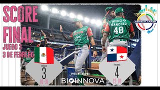 SERIE DEL CARIBE🦜🌊🌴 México vs Panamá 3 de febrero de 2024 [upl. by Leveridge]