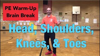 PhysEdZone “Head Shoulders Knees amp Toes” PE Dance Fitness WarmUp  Brain Break [upl. by Hiltan535]