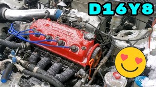 Y8 Intake Manifold Swap D16y7y8 EK Civic [upl. by Tana]