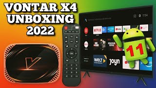 Vontar X4 8K Android 11 SmartBox 2022 Unboxing and Preview [upl. by Ansley549]