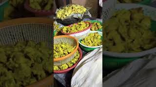 Subhae subhae chai pakoda morningvibes chai pakoda yummy onionflower cooking recipe food [upl. by Sualk]