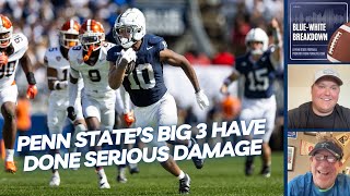 Penn States offense continues to PERCOLATE thanks to the efforts of the Lions triplets [upl. by Ikairik]