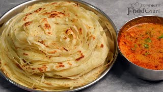 Soft Layered Parotta Recipe How To make Parotta Parotta Recipe [upl. by Arias]