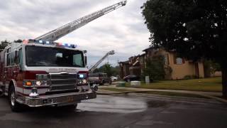 Olathe firefighters battle apartment fire [upl. by Delbert]