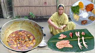 how to cook chicken HEADSKINampTENGRI recipevillage style chicken parts masala recipe😳 [upl. by Cuda]