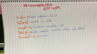 Peygamberlerin sıfatları [upl. by Oinotla]