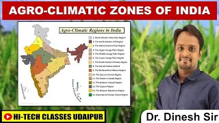 Agro Climatic Zones of India  IBPSAFO  ICAR  IARI  AAO  Pre PG  CUET  CET  ALL EXAM [upl. by Kayne115]