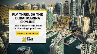 XLine Dubai Marina The Longest Urban Zipline in The World  Platinumlistnet [upl. by Nerrual]