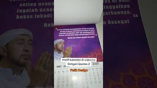 Kalender 2025 Habib Bidin Azzahir ✨ linktreepetikdesign kalender story habibbidin azzahir [upl. by Mahtal]