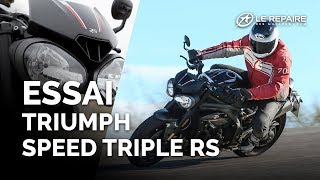 Essai Triumph Speed Triple RS 2018 [upl. by Eugilegna]