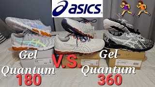 Compare Asics GEL Quantum 180 amp 360 REVIEW Asics Run GelQuantum [upl. by Islaen]