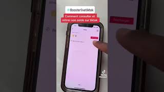 Comment consulter son solde sur tiktok [upl. by Tandie]