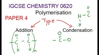 iGCSE CHEMISTRY 0620 Polymerisation FULL BASIC EXPLANATION [upl. by Kcirdled]