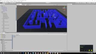 Unity 3D  PacMan maze recreated for VR HTC Vive [upl. by Annala]